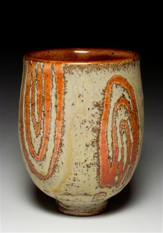 Caroline Cercone | Yunomi Hand Built Mugs, Shino Pottery, High Fire Glaze, Glaze Techniques, Mugs Pottery, Textured Vase, Southern Art, Wax Resist, Hand Built Pottery