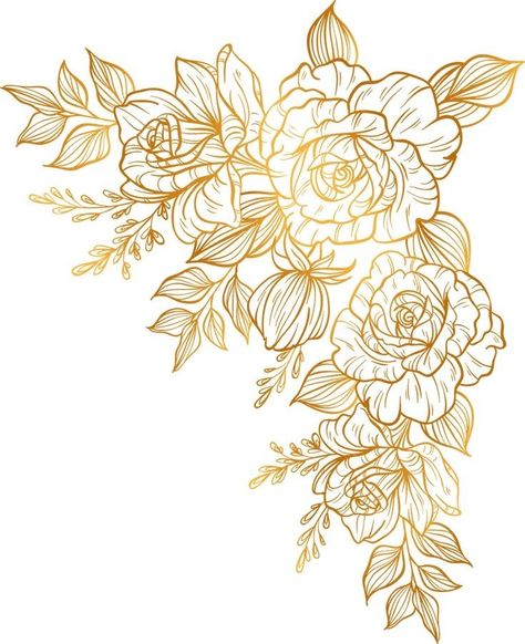 Gold Graphic Design, Wedding Illustration Card, Wedding Background Wallpaper, Frames Design Graphic, Wedding Card Frames, Floral Logo Design, Digital Invitations Wedding, Remove Bg, Floral Cards Design