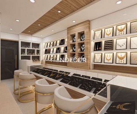 Modern Jewellery Shop Interior Design, Jwellary Store Interior Design, Tanishq Jewellery Showroom Interior, Ceiling Design For Jewellery Shop, Jewellery Shop Ceiling Design, Gold Showroom Interior, Gold Jewelry Shop Interior Design, Ceiling Design For Showroom, Jewellery Showroom Interiors Jewelry Shop