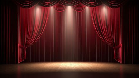 Theater Curtain 3d Rendering Of Or Opera Stage With Red And Spotlight Empty#pikbest#Backgrounds#Others Theater Background Design, Opera Curtain, Theater Background, Opera Stage, Stage Spotlights, Art Competition Ideas, Theatre Curtains, Stage Curtains, Stage Background