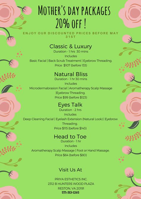 Priya Aesthetics - Mother's Day Deals, Spa Package, Discount, Beauty package Spa Specials Ideas, Spa Packages Ideas, Spa Promotion Ideas, Spa Packages Ideas Spas, Mothers Day Promo, Simple Texture Background, Mothers Day Spa Promotions, Valentine’s Day Spa Specials, Spa Advertising