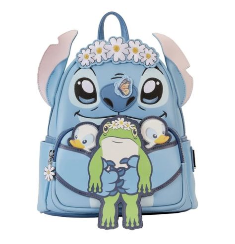 Embrace Springtime with Stitch Daisy Collection - loungefly - Stitch Loungefly Backpack, Stitch Disney Bound, Stitch Backpacks, Lounge Fly Backpack, Daisy Cosplay, Lilo And Stitch Stuff, Stitch Loungefly, Stitch Cosplay, Disney Tote Bag