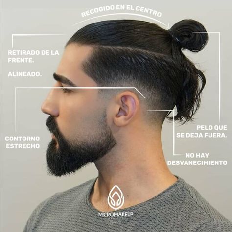 8 Most Popular Man Bun - The Vogue Trends Men Top Knot Hairstyle, Man Bun Hairstyles Undercut, Long Hair Men Style Curly, Long Hair Undercut Mens, Men Bun Hairstyles, Man Bun With Fade, Man Bun Curly Hair, Mens Long Hair Undercut, Mens Haircut Long On Top