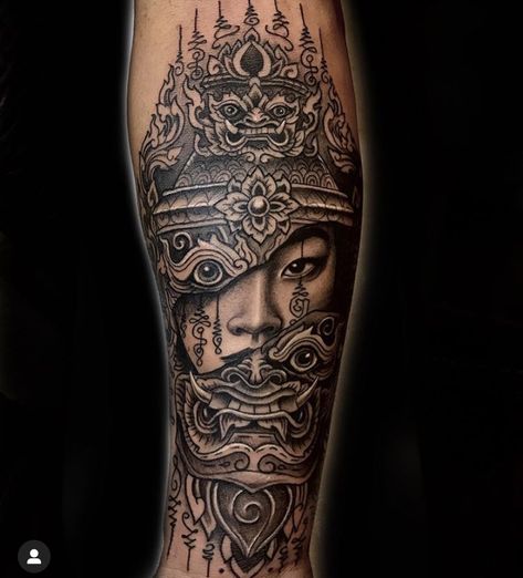 Khmer Sleeve Tattoo, Thai Woman Tattoo, Cambodian Temple Tattoo, Cambodian Sleeve Tattoo, Cambodian Back Tattoo, Thai Warrior Tattoo, Thai Temple Tattoo, Myanmar Tattoo Art, Thai Inspired Tattoo