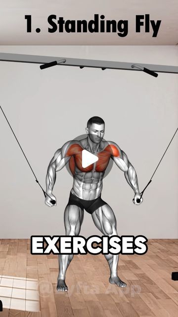 Chest Cable Exercises, Chest Workouts For Men At Gym, Chest Exercise For Men Gym, Chest Gym Workout For Men, Chest Cable Workout, Chest Exercise For Men, Cable Chest Workout, Chest Workout Gym, Chest Exercises For Men