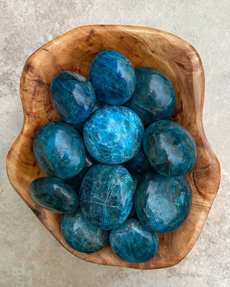 To stay updated on new items, follow us on Instagram at @thecrystalmatchmakers. Invigorating Blue Apatite Palm Stones from Madagascar Blue Apatite Information: - A stone of motivation- helps with ambition, self-confidence, and independence - Improves concentration and clarity of thought; opens the throat chakra to enhance speaking skills - Soothes irritability, anger, and other negative emotions - Useful as a dream or meditation stone to invoke subconscious thoughts and bring about self-insight Motivation Help, Magic Stones, Palm Stones, Pretty Rocks, Hippie Vibes, Speaking Skills, Meditation Stones, Crystal Blue, Blue Apatite