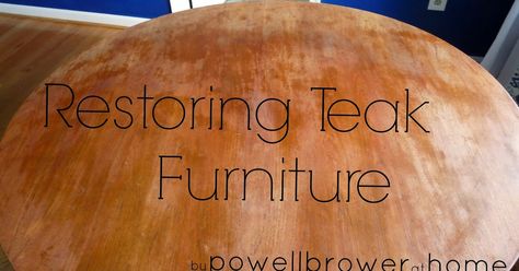 Patio Deck Ideas, Wood Furniture Living Room, Teak Wood Furniture, Teak Oil, Furniture Rehab, Teak Dining Table, Teak Table, Furniture Refinishing, Pallet Furniture Outdoor