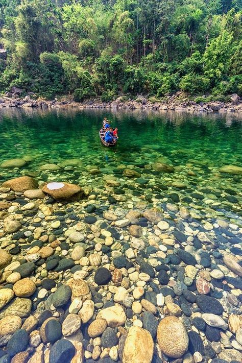 Crystal clear waters of Dwaki river , Meghalaya. Dawki Meghalaya, Dawki River, Travel Dairy, Travel Board, Crystal Clear Water, Crystal Clear, Good News, Travel Destinations, Dairy