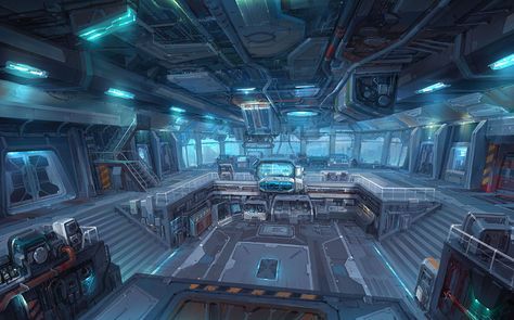 A secret base located on the outskirts of Coronet, it housed over a dozen agents and was the... Ship Interior, Spaceship Interior, Sci Fi Environment, Control Room, Level Design, Space Ships, Space Station, Spacecraft, Spaceship