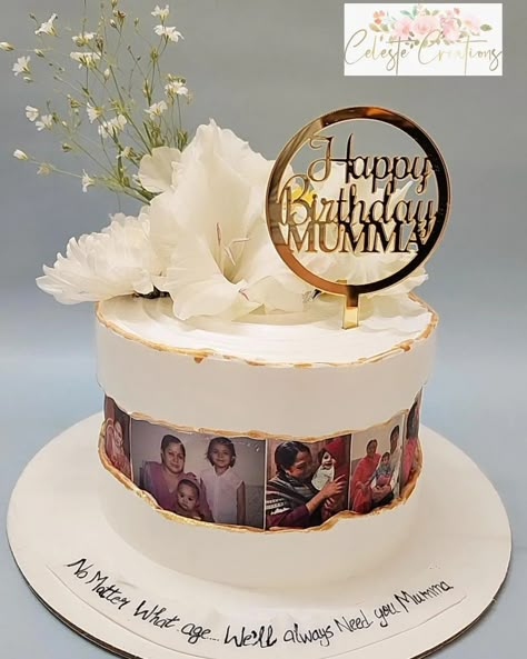 Cakes For Moms Birthday Design, 56th Birthday Cake Ideas Mom, 60th Birthday Cake Mom, 50yh Birthday Cake, Bday Cakes For Mom Birthday, Mum 60th Birthday Cake, Husbands Birthday Cake Ideas, Moms 50th Birthday Cake, Cake Designs For 50th Birthday Men