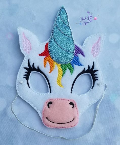 Unicorn Mask For Kids, Unicorn Mask, Headband Crafts, Felt Mask, Fairy Crown, Masks Crafts, Mask Template, Easy Drawings For Kids, Unicorn Face