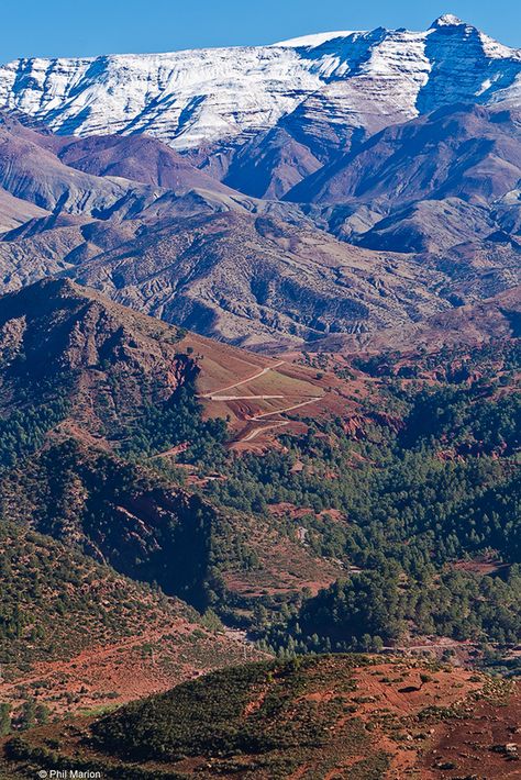 Destination Unknown, Hot Desert, Atlas Mountains Morocco, Earth Pictures, Great Plains, Morocco Travel, Mountain Road, Atlas Mountains, North Africa