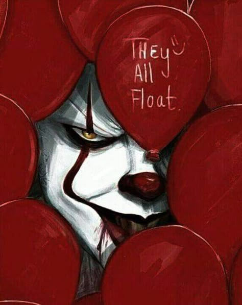 Pennywise Painting, Scary Paintings, It Eso, Scary Drawings, Horror Drawing, You'll Float Too, Pennywise The Dancing Clown, It Pennywise, Horror Artwork