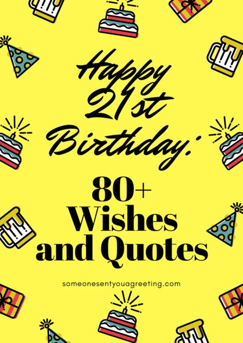 Wish someone a happy 21st Birthday with these 21st birthday wishes and quotes. Click to the blog for even more 21st birthday messages #birthday #happybirthday #birthdayquotes #wishes #quotes Granddaughter 21st Birthday Wishes, Birthday Wishes 21 Turning 21, 21st Birthday Son Quotes Mom, 21st Birthday Card Messages, Happy 21st Birthday Niece Quotes, 21st Birthday Toast Speech, 21st Birthday Card Ideas Diy, Funny 21st Birthday Quotes Humor, Funny 21st Birthday Cards