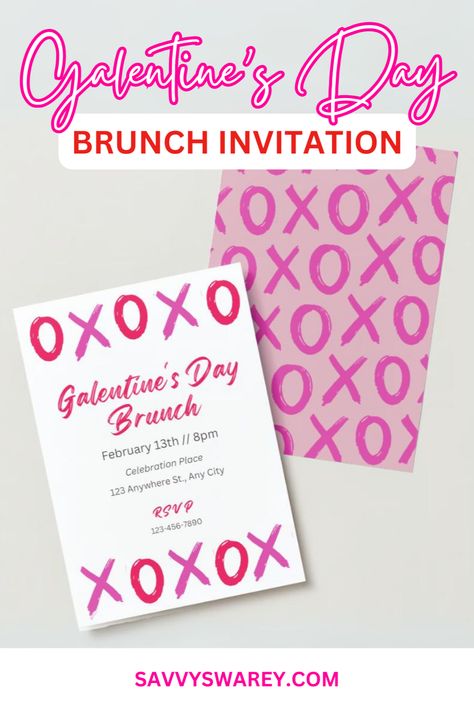 Planning to host your besties with a fun-filled Galentine's Day Brunch? I've got you covered with everything you'll need to make it a celebration to remember. On the blog, grab the free customizable Galentine's Day Party Invitation, and get ideas for DIY decorations, menu ideas, and even adorable party favors. Get started by visiting the blog today! Favorite Things Gift Exchange, Valentine Party Invitations, Night Party Ideas, Free Bingo Cards, Galentine's Party, Candy Cocktails, Paper Daisy, Girls Night Party, Galentines Party