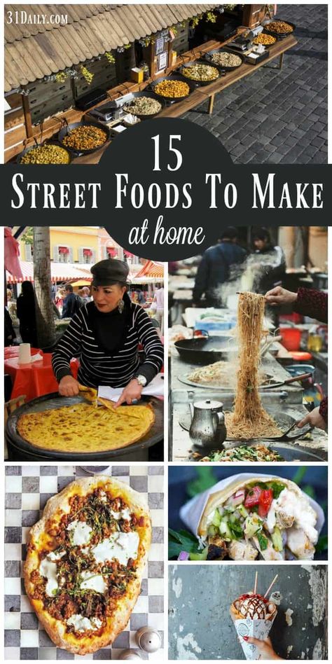 Foods To Make At Home, Street Food Recipes, World Street Food, Foods To Make, Chicken Spring Rolls, Recipes To Make At Home, Carnival Food, Doner Kebab, Asian Street Food