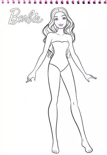 Barbie Line Art, Drawing Barbie Doll Sketch, Barbie Sketch Drawing, Barbie Outline Drawing, How To Draw Barbie, Barbie Drawing Sketches, Barbie Outline, Barbie Drawing Easy, Barbie Doll Drawing