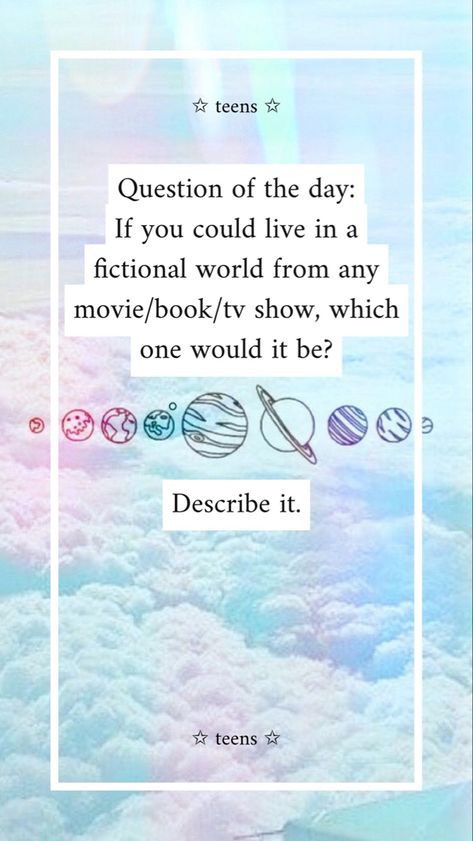 Qotd Questions Discord, Qotd Questions, Question Aesthetic, My Laptop, Question Of The Day, Fictional World, Book Tv, Teenager Posts, Show Up