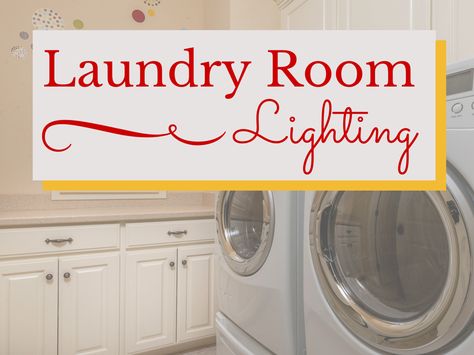 The laundry room isn’t a place where we like to spend our time, which is why folding is usually moved to a different room. We'd like to change that. Canned Lights, Laundry Room Pantry, Can Lighting, Fluorescent Light Fixture, Laundry Room Lighting, Girl Cave, Gallery Lighting, Laundry Ideas, Lighting Tips