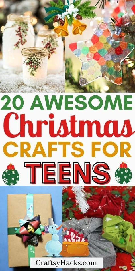 Christmas Crafts For Teens, Christmas Party Ideas For Teens, Christmas Party Crafts, Teen Crafts, Christmas Crafts For Adults, Felt Christmas Tree, Christmas Party Ideas, Easy Christmas Crafts