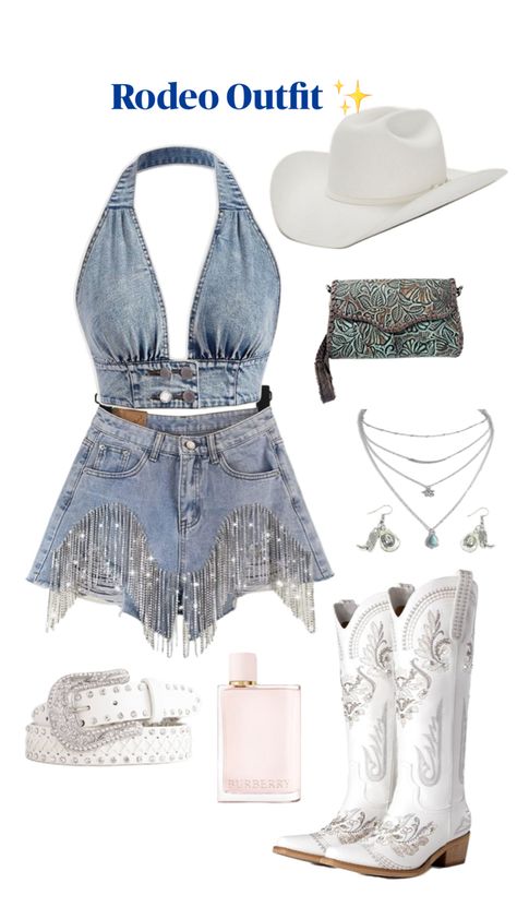 2024 | fashion | cowgirl look | western fashion | boots | shorts | sparkle ✨ Cowgirl Party Outfit, Boots Shorts, Look Western, Rodeo Outfit, Fashion Cowgirl, Cowgirl Style Outfits, Cowgirl Look, Looks Country, Rodeo Outfits