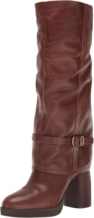 Amazon.com | Lucky Brand Women's Nathari Fold-Over Boot Fashion, Black, 5 | Mid-Calf Lucky Brand Nathari Fold Over Boots, Winter Shoes Outfit, Fold Over Boots Outfit, Derin Core, Winter Shoes Outfits, Closet Full Of Shoes, Church Outfit Ideas, Clothes Pieces, Fold Over Boots