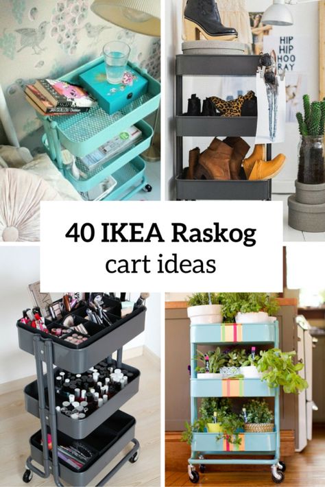 40 Smart Ways To Use IKEA Raskog Cart For Home Storage Ikea Raskog Cart Ideas, Raskog Cart Ideas, Raskog Ikea, Ikea Raskog Cart, Raskog Cart, Ikea Cart, Ikea Raskog, Cart Ideas, Ikea Ideas