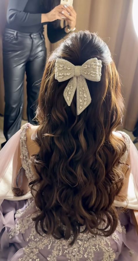 If you're looking for wedding hair ideas, we have wedding hairstyles for every time of hair: long, short, straight, curly, really curly? We've got you. We have wedding updos, wedding down-dos, traditional wedding hairstyles, and wedding hair that makes a straight up statement.
 .. Hair Bow For Wedding, Puff Hair Styles Wedding Indian, Indian Hairstyles For Punjabi Suit, Bridal Hairstyle For Long Face, Hairstyles For Brothers Wedding, Cute Hairstyles For Indian Wedding, Wedding Hairstyles For Small Faces, Wavy Curls Hairstyles For Wedding, Open Hairstyles For Reception