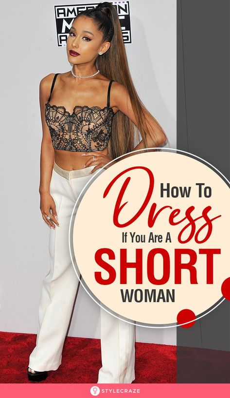 How To Dress If You Are A Petite Or A Short Woman: We’ve listed dressing ideas, fashion tips, Dos & Don’ts, and a lot more to give you an idea about how to dress up for your body type. Here's a 360 degree tour of everything there is to know about outfit ideas for short girls. #Fashion #Tips #Tricks Style For Short Women, Short Women Outfits, Outfits For Short Women, Short Girl Outfits, Short Girl Fashion, Dress For Petite Women, Fashion For Petite Women, Petite Fashion Tips, Outfits Dress