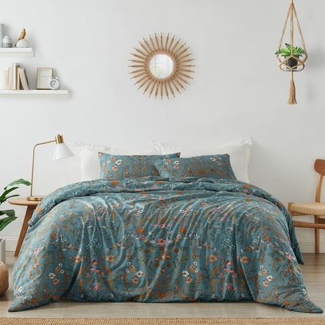 Sweet Jojo Designs Boho Wildflower Vintage Floral Girl King Duvet Cover Bedding Set Botanical Garden Flower Bohemian Farmhouse - Bed Bath & Beyond - 39091460 Red Duvet, Red Duvet Cover, Dream Master, Unique Bedding Sets, Bohemian Farmhouse, Sweet Jojo Designs, Nursery Bedding Sets, Jojo Designs, Floral Duvet Cover