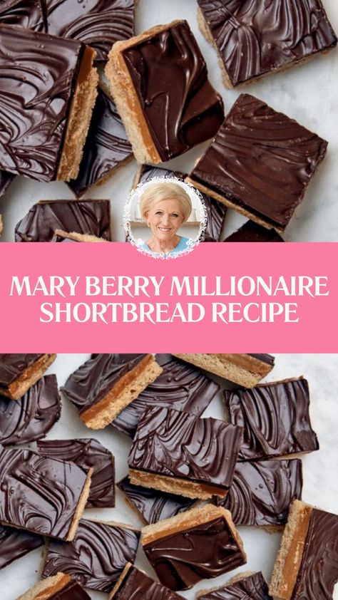 Mary Berry Millionaire Shortbread Recipe British Millionaire Shortbread, Mary Berry Millionaire Shortbread Recipe, Christmas Millionaire Shortbread, Best Millionaire Shortbread Recipe, Millionaires Shortbread Recipe, Merry Berry Recipes, Marry Berry Recipes, Mary Berry Desserts, Mary Berry Recipes Baking