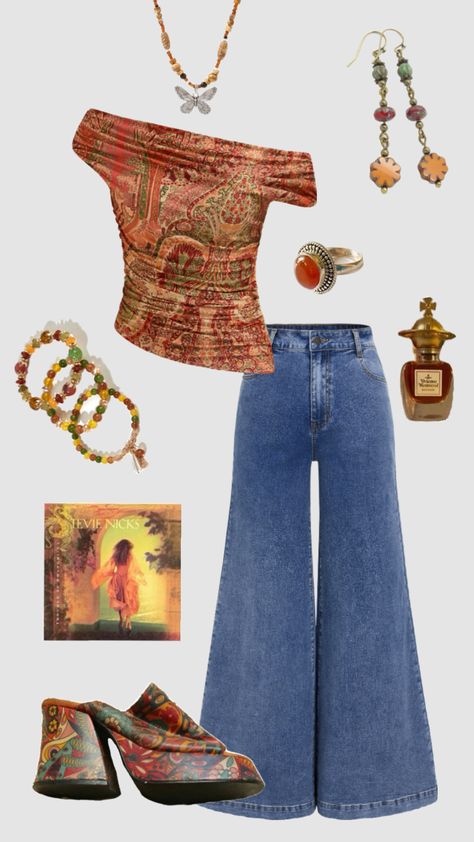 70s Outfits Aesthetic, 70s Outfits Ideas, 70s Inspired Outfits, Look 80s, Trendy Outfit Ideas, Outfits 70s, 70s Outfits, Earthy Outfits, Everyday Fashion Outfits