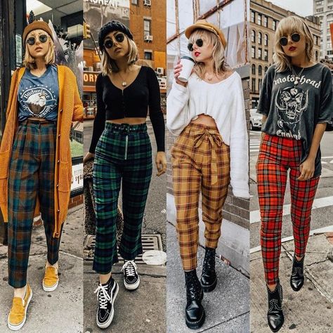 American Style on Instagram: “Which outfit would you add to your shopping list? credit @nicolealyseee #americanstyle #ootd #outfit #style #fashion #shopping #fall ❤️” 90s Fashion Grunge Vintage, Grunge Style Outfits, Fashion Guys, Moda Grunge, Look Grunge, 90s Fashion Grunge, Pant Trends, Taylor Hill, 90s Fashion Outfits