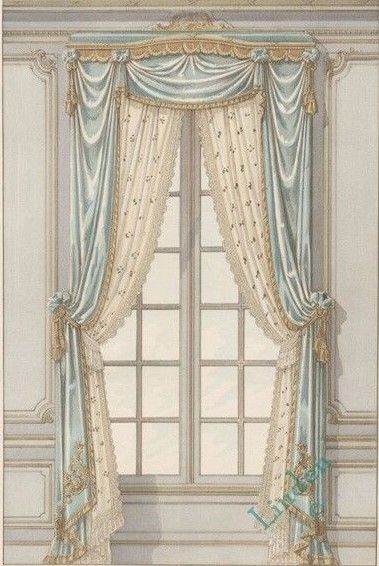 Victorian Curtains, Curtains Classic, Classic Window, Drapery Designs, Curtains And Draperies, Drop Cloth Curtains, Curtains Ideas, Clock Vintage, Green Curtains