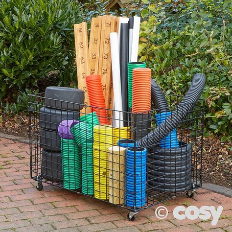 Anji Play, Loose Parts Storage, Eyfs Outdoor Area, Preschool Playground, Outdoor Play Space, Preschool Garden, Outdoor Learning Spaces, Parts Storage, Outdoor Play Spaces