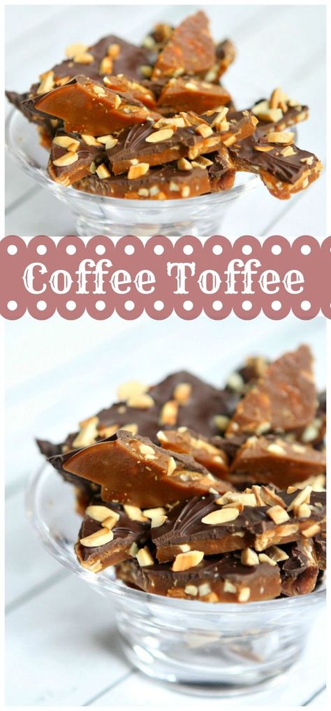 Coffee Candy Recipe, Desserts Made With Coffee, Recipes With Coffee, Coffee Toffee, Coffee Recipes Hot, Easy Toffee, Almond Toffee, Coffee Candy, Toffee Recipe