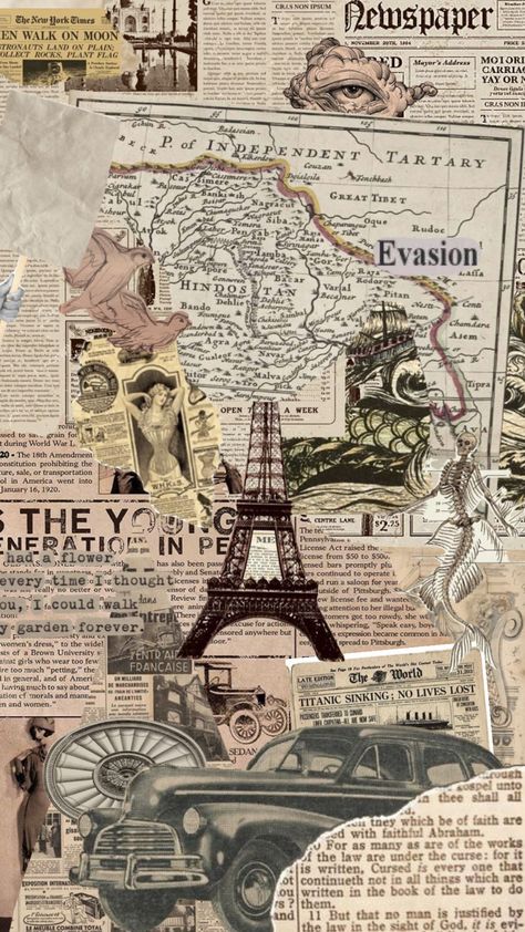 #vintage #vintageaesthetic #blackandwhite #pretty #newspaper #paris #love Newspaper Textures, Paris Background, Newspaper Wallpaper, Newspaper Wedding, Newspaper Collage, Newspaper Background, Diy Photo Book, Newspaper Art, Paris Wallpaper