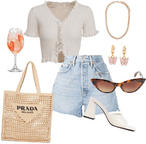 Clothes Summer Aesthetic, Picnic Outfit Summer, Shorts And Crop Top, Picnic Outfit, Casual Day Outfits, Wear Or Tear, Casual Chic Outfit, Styles Inspiration, Outfit Shoplook