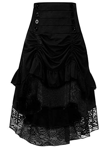 Skirts Goth, Mullet Skirt, Gothic Corset Dresses, Corset Steampunk, Mini Skirt Outfits, Victorian Skirt, Prom Skirt, Goth Skirt, Steampunk Skirt