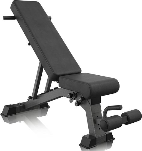 YOUTEN 1000 LB Weight Bench Heavy Capacity | 9-4-4 Almost 90° Adjustable Incline Decline Exercise Bench Press for Home Gym More Stable and Durable | Foldable Training Lifting Bench | Dragon Flag Handle for Abdominal Arm Workout Decline Bench Press, Foldable Bench, Adjustable Workout Bench, Adjustable Bench Press, Incline Decline Bench, Sit Up Bench, Adjustable Bench, Workout Bench, Bench Workout