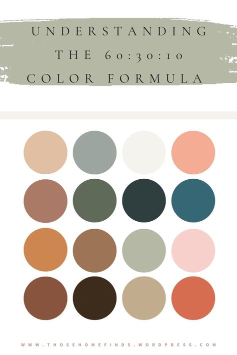 60 30 10 Color Rule, 60 30 10 Rule Decorating, Home Color Palette, Interior Design Instagram, Brand Strategy Design, Decor Color Schemes, Interior Design Color, Home Decor Colors, Be The Reason