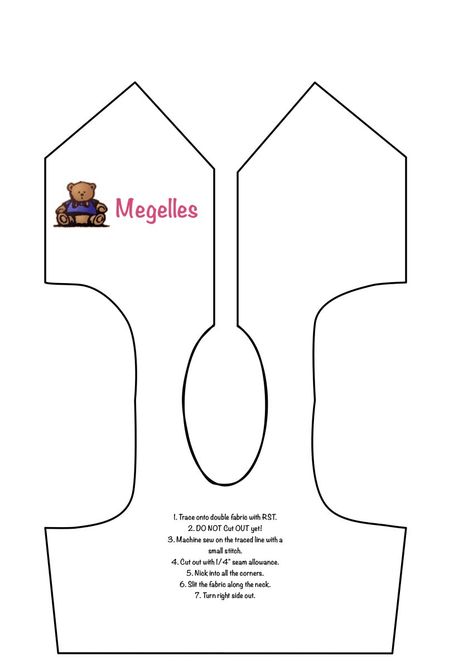 Megelles Sewing Tutorials Teddy Bear Vest - Easy to make! Teddy Bear Jacket Sewing Pattern Free, Teddy Shirt Pattern, Teddy Bear Waistcoat Pattern, Teddy Bear Vest Pattern, Teddy Bear Waistcoat Sewing Pattern Free, Doll Vest Pattern Free, Teddy Clothes Pattern Sewing, Teddy Bear Clothing Patterns Free, Clothes For Teddy Bears Free Pattern