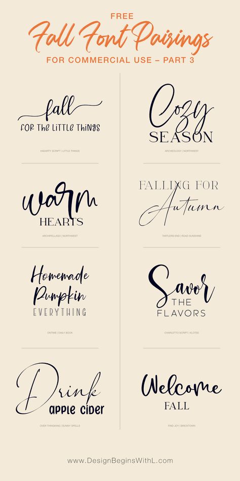 Script And Print Font Combos, Boutique Fonts Designs, Canva Font Cursive, Which Fonts Go Together, Comfortaa Font Pairing, Monogram Fonts In Canva, Fall Fonts Free, Web Font Pairings, Best Free Fonts For Commercial Use