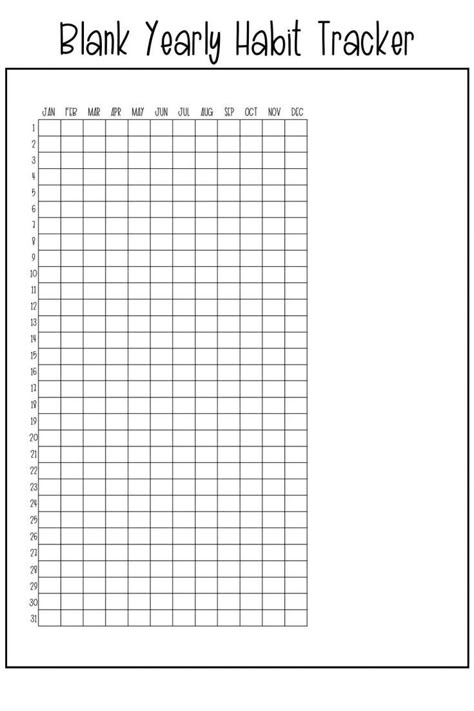 habit tracker bullet journal printable yearly Habit Tracker Bullet Journal Yearly, 2025 Habit Tracker, Yearly Habit Tracker Printable Free, Blank Habit Tracker Printable Free, Habit Tracking Bullet Journal, Goodnotes Habit Tracker Free, Bullet Journal Tracker Template, Yearly Habit Tracker Bullet Journal, Year Tracker Ideas