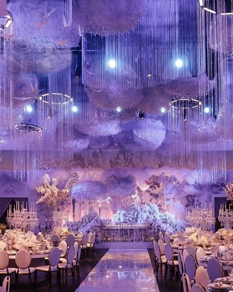 Winter Wonderland Wedding Theme, Wonderland Wedding Theme, Debut Ideas, Wedding Setup, Dream Wedding Reception, Indoor Wedding Ceremonies, Extravagant Wedding, Luxury Wedding Decor, Quinceanera Themes