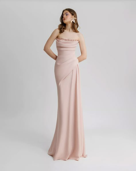 Gemy Maalouf, Dress With Draping, Evening Dress Beaded, Unique Prom Dresses, Flared Dress, Gala Dresses, Evening Dresses Elegant, Glam Dresses, Evening Dresses Long