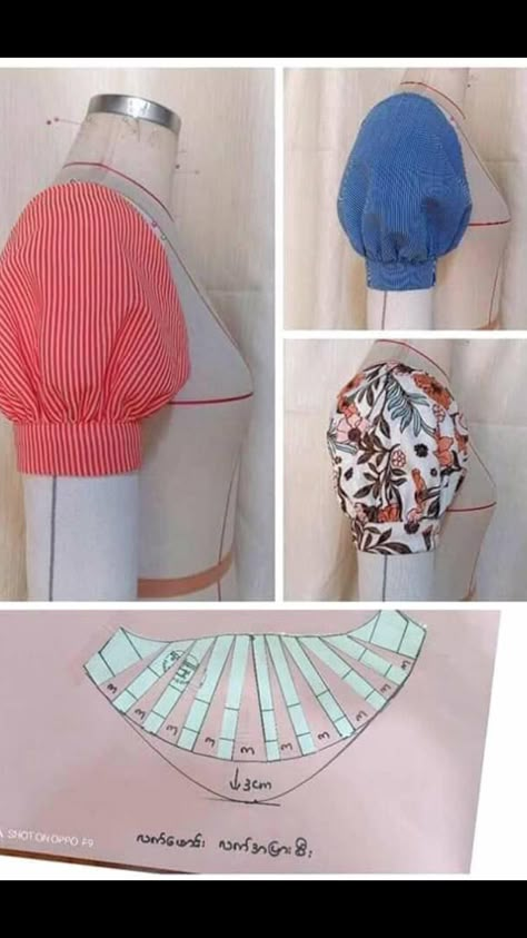 Sewing Sleeves, Trendy Sewing Patterns, Diy Vetement, Trendy Sewing, Sleeves Designs For Dresses, Sew Ins, Blouse Hand Designs, Shirts Women Fashion, Blouse Pattern Sewing