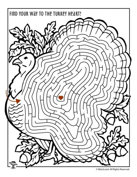 Printable Thanksgiving Activity Pages and Coloring Pages | Woo! Jr. Kids Activities Turkey Maze Printable, Thanksgiving Search And Find Pictures, Thanksgiving Activities For School Age, Coloring Thanksgiving Pages, Thanksgiving Puzzles For Kids, Thanksgiving Hidden Pictures Printables, November Homeschool Activities, Thanksgiving Activity Pages For Kids, Fall Printable Activities