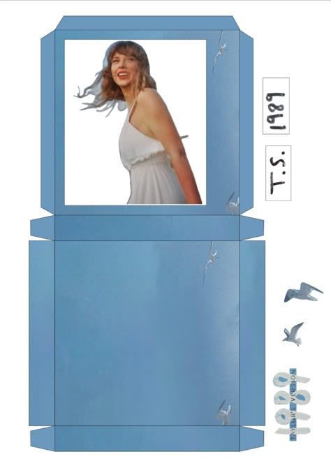 Taylor Swift 1989 Taylor Swift Paper Doll Template Mirrorball, Printable Cds Taylor Swift, Taylor Swift Box Template, Taylor Swift 3d Paper Craft, Taylor Swift Box Craft Template, Taylor Swift Box Craft, Taylor Swift 1989 Taylor's Version, Taylor Swift Paper Craft, Taylor Swift Paper Doll