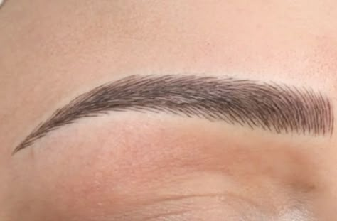 Eyebrow Vision Board, Microblading Eyebrows Straight, Eyebrows For Small Eyes, Eyebrow Claim, Soft Arch Eyebrows, Eyebrows Goals, Straight Eyebrows, Straight Brows, Tinted Brow Gel